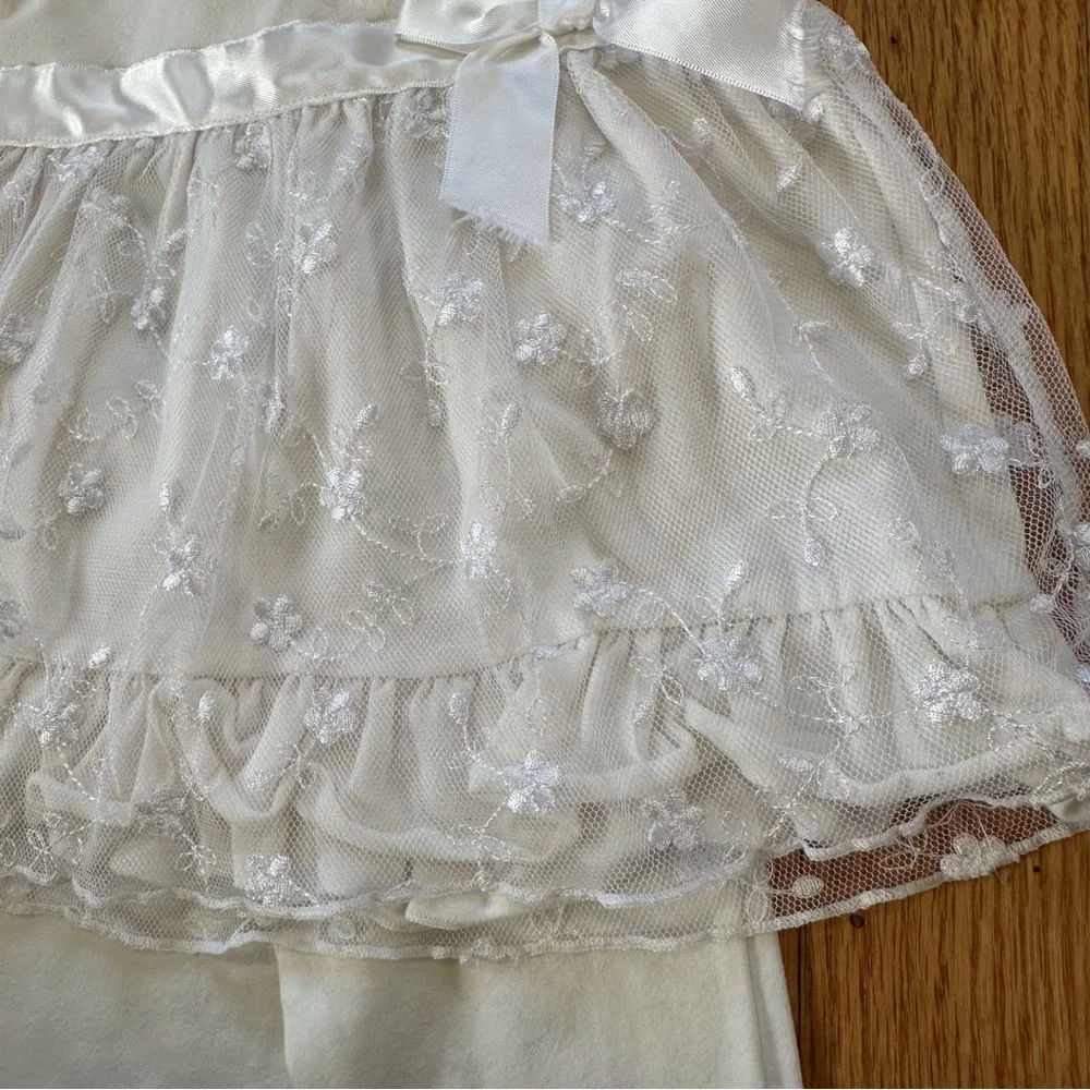Koala Baby Boutique White Lace 2-Piece Outfit Set 3-6 months